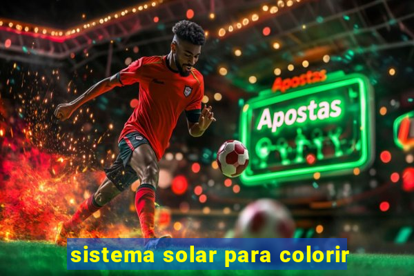 sistema solar para colorir